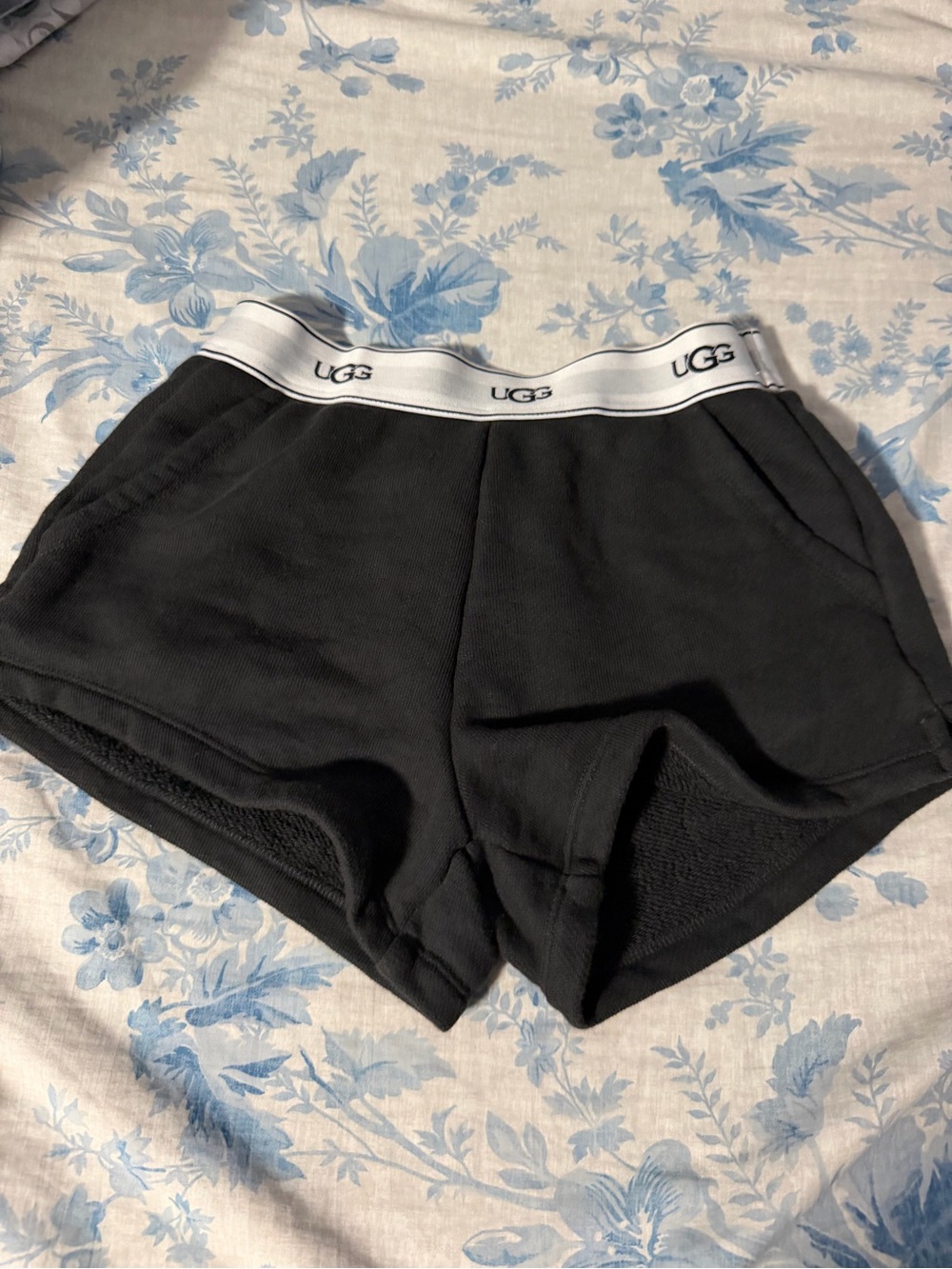 UGG Dark Grey Women's Lounge Shorts with Branded Waistband